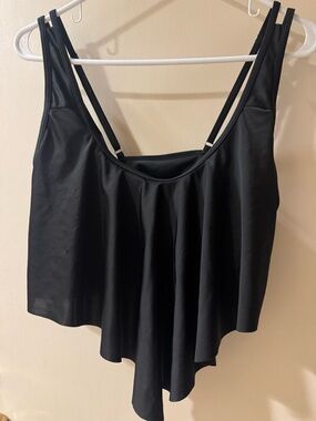 Women’s Black Flowy Tank Top